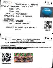 4.77/CT Natural Govt. Lab Certified Turquoise-1221